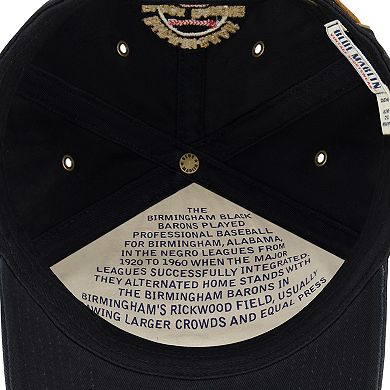 Men's Blue Marlin Birmingham Black Barons Baseball Hat