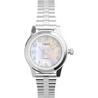 Timex® Women's Stainless Steel Expansion Band Watch - T2M826JT