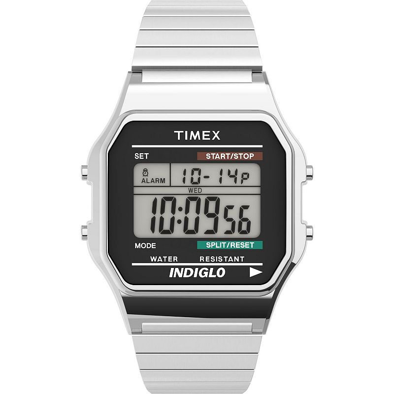 Timex® Men's Classic Digital Expansion Band Watch - T785879J, Size: Medium, Silver