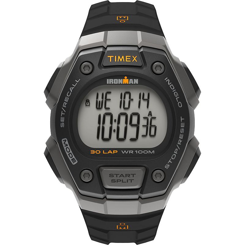 Timex® Men's Ironman Classic 30 Lap Digital Watch - T5K821JT, Size: Large, Black