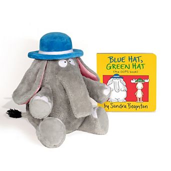 Kohl's Cares® Blue Hat Green Hat Elephant Plush Toy and Book Bundle