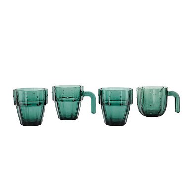 The Big One® 4-pc. Cactus Glass Stacking Cup Set