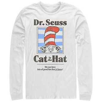 Men's Dr. Seuss The Cat In The Hat That Is Funny Long Sleeve Graphic Tee