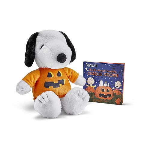 Детские мягкие игрушки Kohl's Cares Peanuts Snoopy Pumpkin Plush Toy and Book Bundle