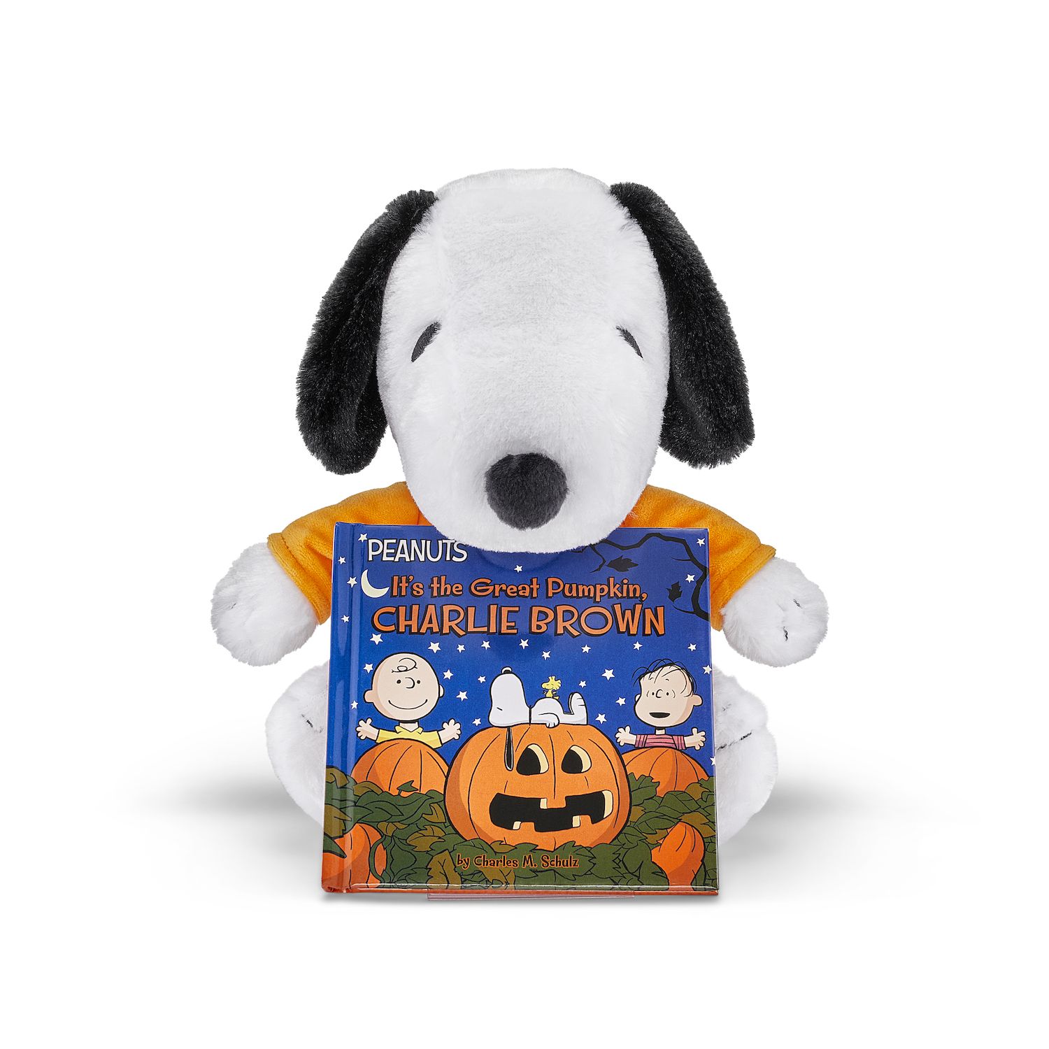 Детские мягкие игрушки Kohl's Cares Peanuts Snoopy Pumpkin Plush Toy and Book Bundle — фото 2