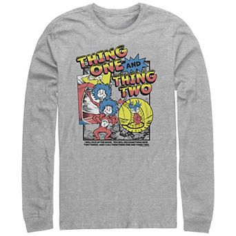 Men's Dr. Seuss Thing One And Thing Two Long Sleeve Graphic Tee