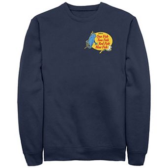 Men's Dr. Seuss One Fish Two Fish Red Fish Blue Fish Graphic Fleece