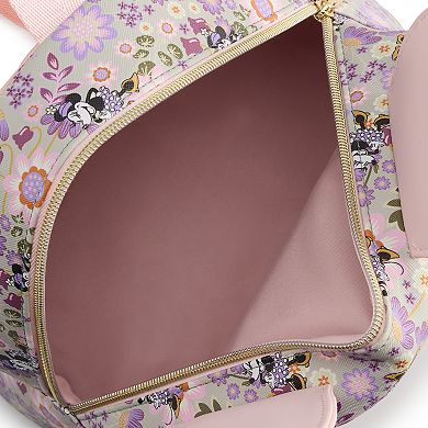 Disney's Minnie Mouse Tossed Digital Printed Floral Mini Backpack with 3D Ears