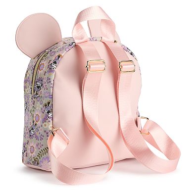 Disney's Minnie Mouse Tossed Digital Printed Floral Mini Backpack with 3D Ears