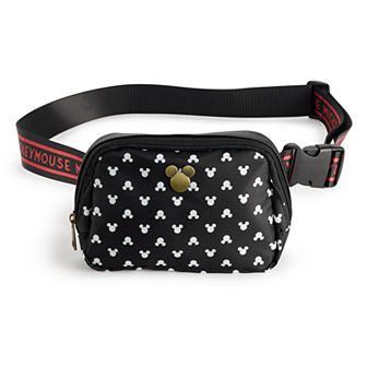 Disney's Mickey Mouse All Over Print with Metal Badge and Jacquard Strap Fanny Pack