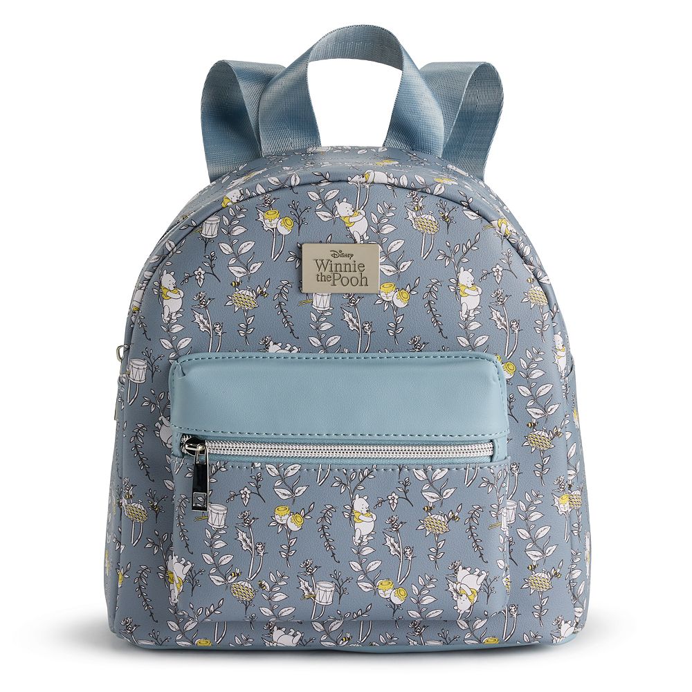 Winnie The Pooh Sketchy Floral All Over Print with Metal Badge