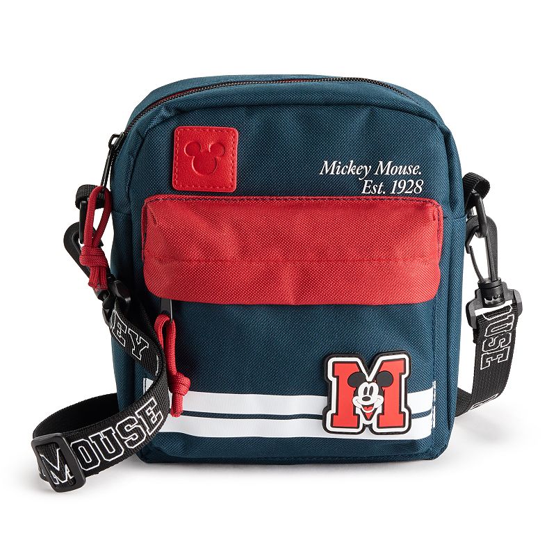 Disney's Mickey Mouse Varsity Inspired Messenger Bag, Blue