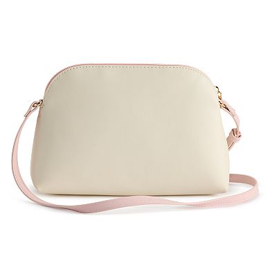 Disney's Minnie Mouse Floral Embroidered Crossbody Bag