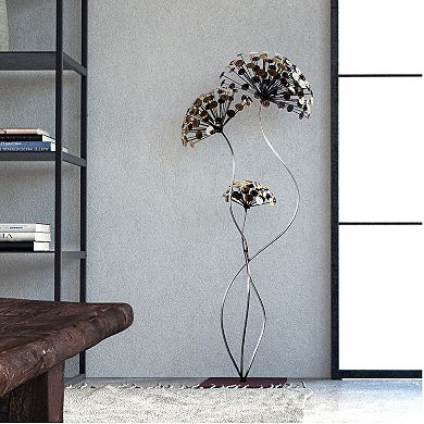 Dandelion's Dance Metal Sculpture Original Artwork