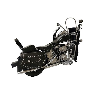 Black Metal Model Motorcycle