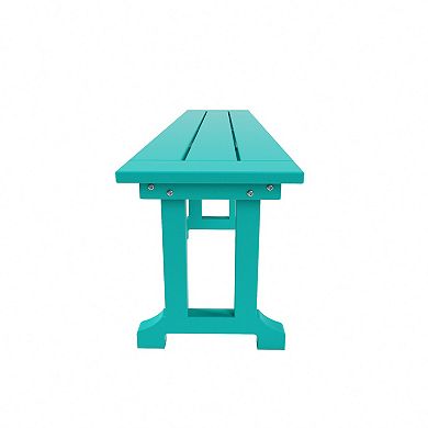 Westintrends 65" Outdoor/patio Trestle Dining Bench