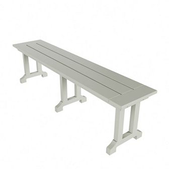 Westintrends 65" Outdoor/patio Trestle Dining Bench