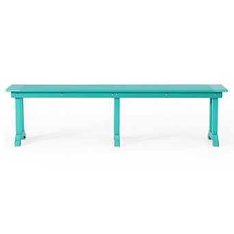 65" Outdoor Patio Trestle Dining Bench