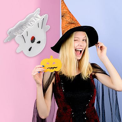 Intimidation Expression Hair Clips for Women 2.36" Length White 1 Pc