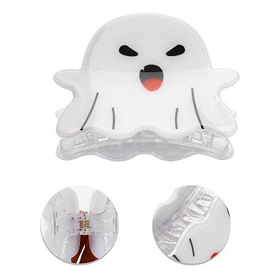 Intimidation Expression Hair Clips for Women 2.36" Length White 1 Pc