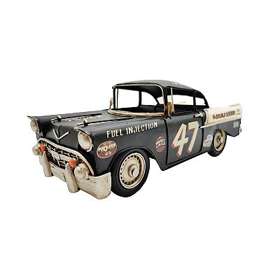 Black Classic Rally Car Metal Model
