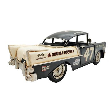 Black Classic Rally Car Metal Model