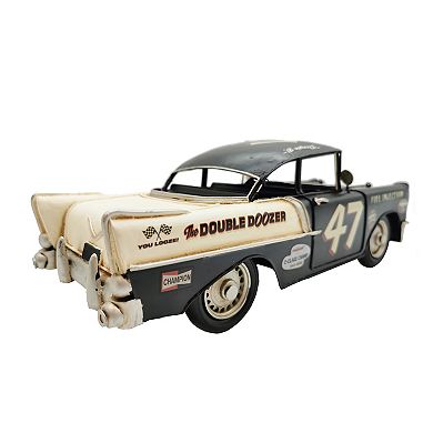 Black Classic Rally Car Metal Model