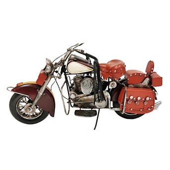 Burgundy Motorcycle Metal Model
