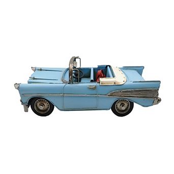 Blue Classic Convertible Car Metal Model