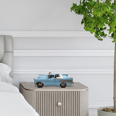 Blue Classic Convertible Car Metal Model