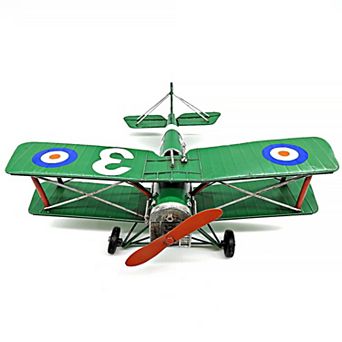 Green Wwi Fighter Model Airplane