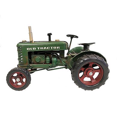 Green "old Tractor" Metal Model