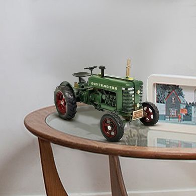 Green "old Tractor" Metal Model