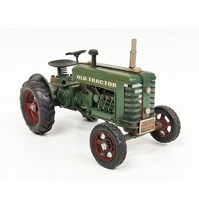 Green "old Tractor" Metal Model