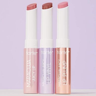 mini maracuja juicy lip plump gloss & balm triple threat trio