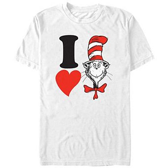 Men's Dr. Seuss I Heart The Cat In The Hat Graphic Tee