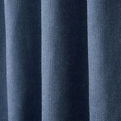 Town & Country 2-Pack Davos Solid Linen Texture Blackout Window Curtains