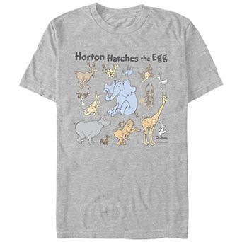 Men's Dr. Seuss Horton Hatches The Egg Animals Graphic Tee