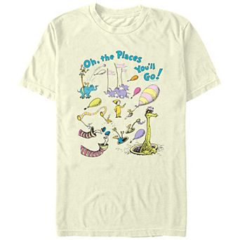 Men's Dr. Seuss Oh, The Places You'll Go Poster Graphic Tee