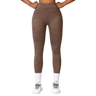 Women's Back Patch Pocket Textured Leggings