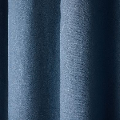 Town & Country Bertram Solid Linen Texture 50"x96" Room Darkening Blackout Indoor Curtains 2-Pack Set