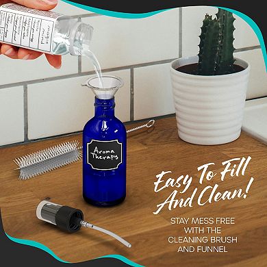 Nevlers 2 oz. Leakproof Blue Glass Spray Bottles (Pack of 48)