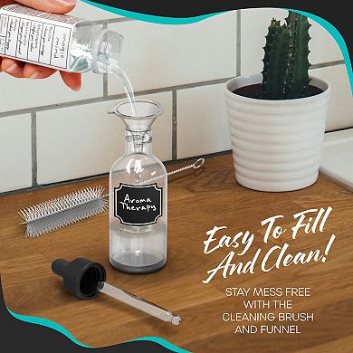 Nevlers 2 Oz Leakproof Clear Glass Dropper Bottles (Pack of 48)