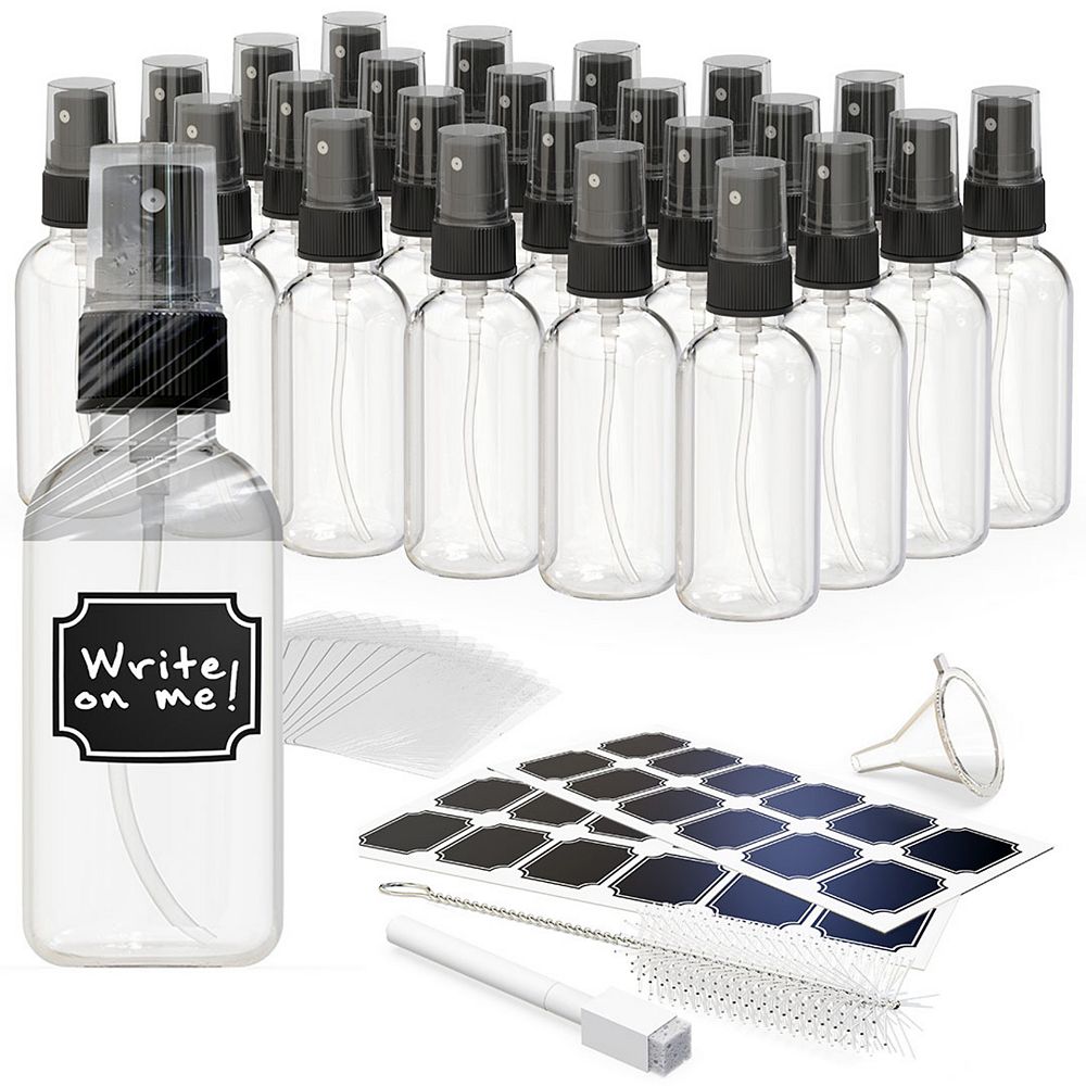 Nevlers 2 oz. Leakproof Clear Glass Spray Bottles (Pack of 24)