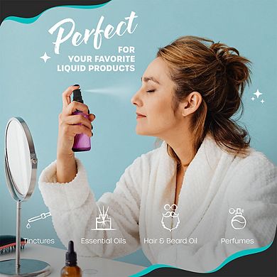 Nevlers 2 oz. Leakproof Clear Glass Spray Bottles (Pack of 24)