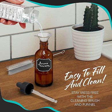 Nevlers 2 Oz Leakproof Amber Glass Dropper Bottles (Pack of 48)