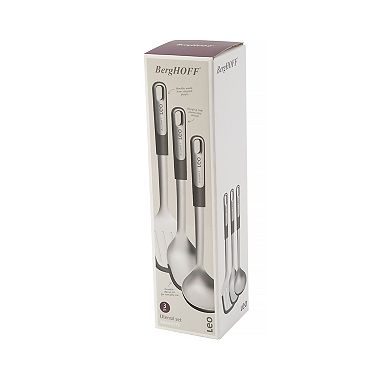 BergHOFF Leo Graphite Stainless Steel 3-piece Utensil Set
