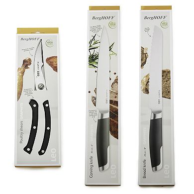 BergHOFF Leo Graphite 3-piece Stainless Steel Forged Cutlery Set