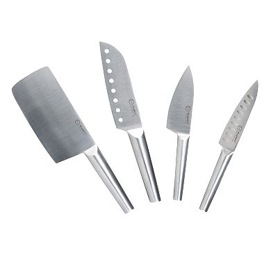 BergHOFF Straight 5-piece 18/10 Stainless Steel Specialty Knife Set with 3-Slot Sharpener