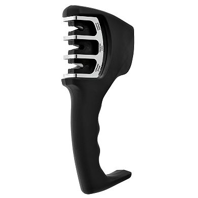 BergHOFF Straight 5-piece 18/10 Stainless Steel Specialty Knife Set with 3-Slot Sharpener